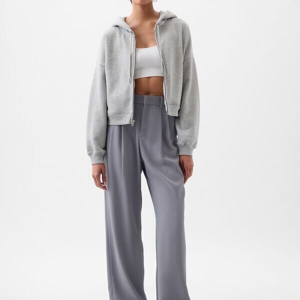 Широкие брюки с высокой талией и вытачками Gap, серый
Широкие брюки с высокой талией и вытачками Gap, серый