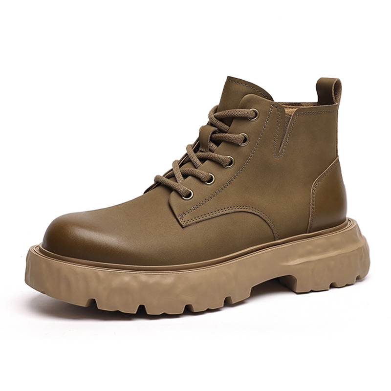 Devanro Короткие мартинсы мужские хаки, цвет Khaki 
Devanro Короткие мартинсы мужские хаки, цвет Khaki