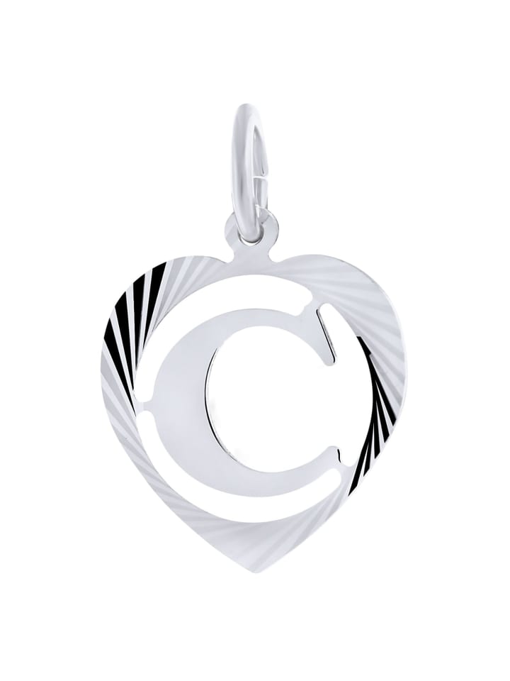 Lucardi Серебряный кулон 925 пробы в форме сердца с буквой С
Lucardi Серебряный кулон 925 пробы в форме сердца с буквой С