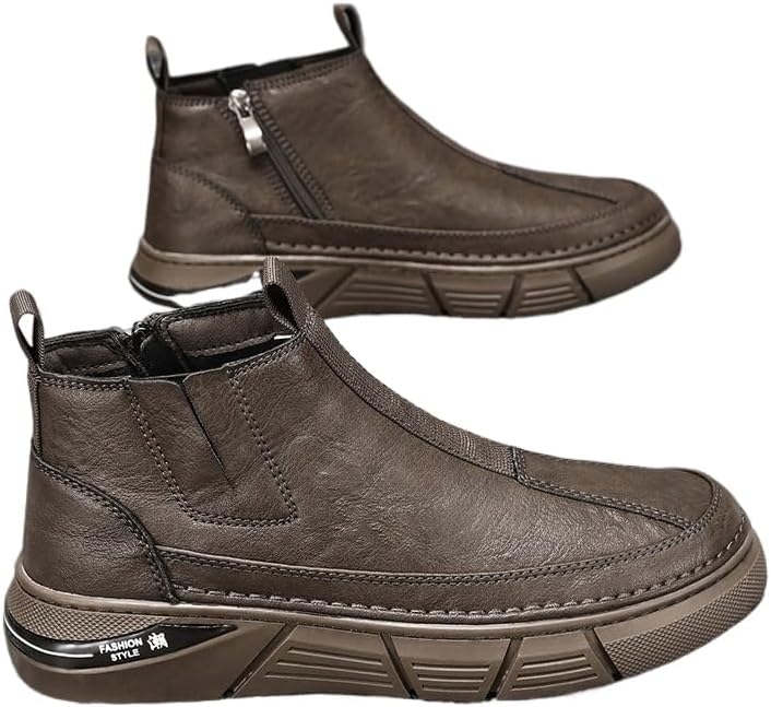 Мужские повседневные ботинки Qacksv, средние ботинки для мужчин, удобные высокие ботинки до щиколотки с противоскользящей подошвой, ботинки для повседневной носки на улице, коричневый
Мужские повседневные ботинки Qacksv, средние ботинки для мужчин, удобные высокие ботинки до щиколотки с противоскользящей подошвой, ботинки для повседневной носки на улице, коричневый