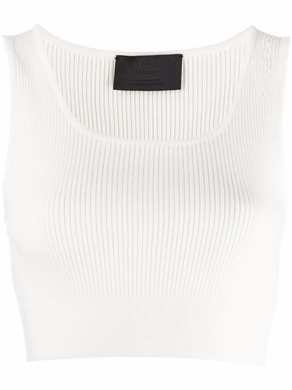 Укороченный топ с логотипом Philipp Plein, нейтральный
Укороченный топ с логотипом Philipp Plein, нейтральный