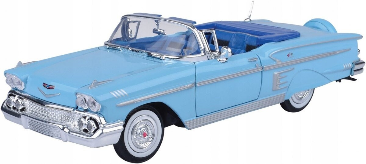 Motormax, Chevrolet Impala 1958 синий 1:24 Motormax 73267
Motormax, Chevrolet Impala 1958 синий 1:24 Motormax 73267