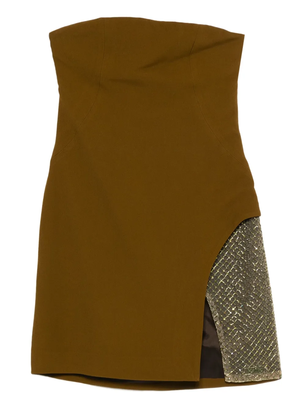 Платье мини с сетчатой вставкой The Attico, зеленый
Платье мини с сетчатой вставкой The Attico, зеленый