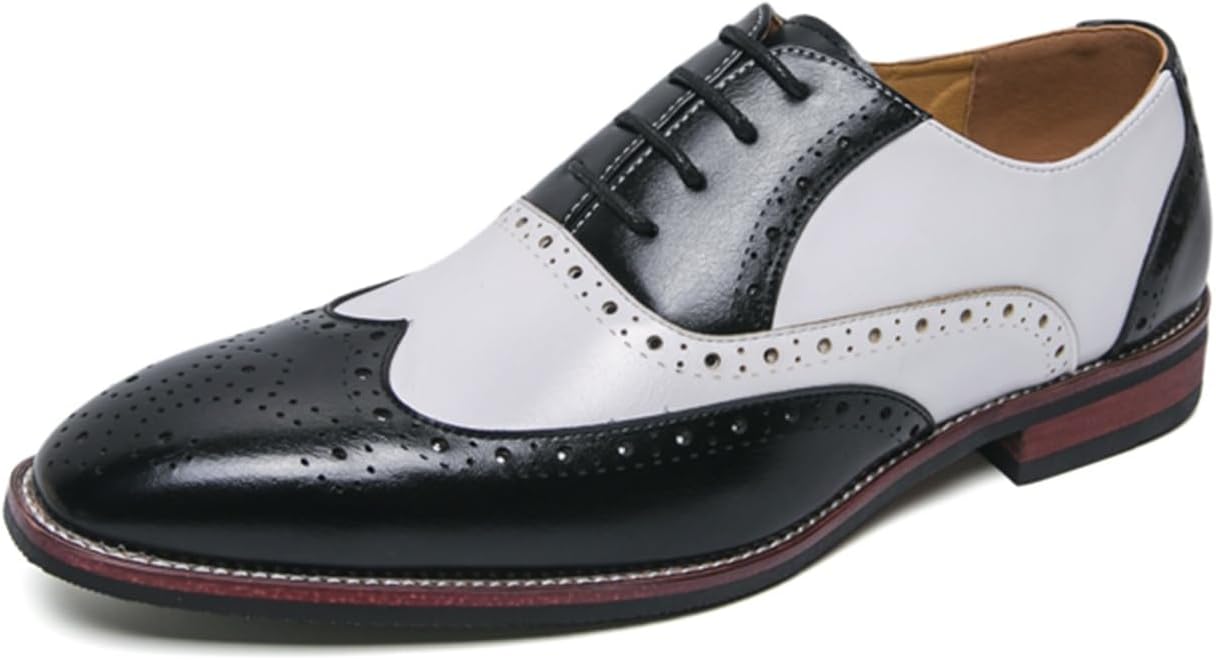 Мужские классические туфли оксфорды с перфорацией и шнуровкой, из натуральной кожи, с двухцветной заплаткой, с круглым носком, для деловых встреч, свадеб, вечеринок и официальных мероприятий Qklmwes, черный
Мужские классические туфли оксфорды с перфорацией и шнуровкой, из натуральной кожи, с двухцветной заплаткой, с круглым носком, для деловых встреч, свадеб, вечеринок и официальных мероприятий Qklmwes, черный