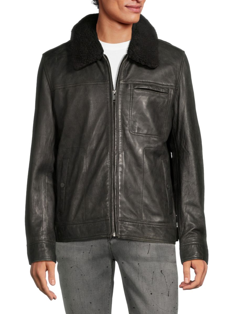 Куртка-авиатор из искусственной овчины Wallack Andrew Marc, черный
Куртка-авиатор из искусственной овчины Wallack Andrew Marc, черный