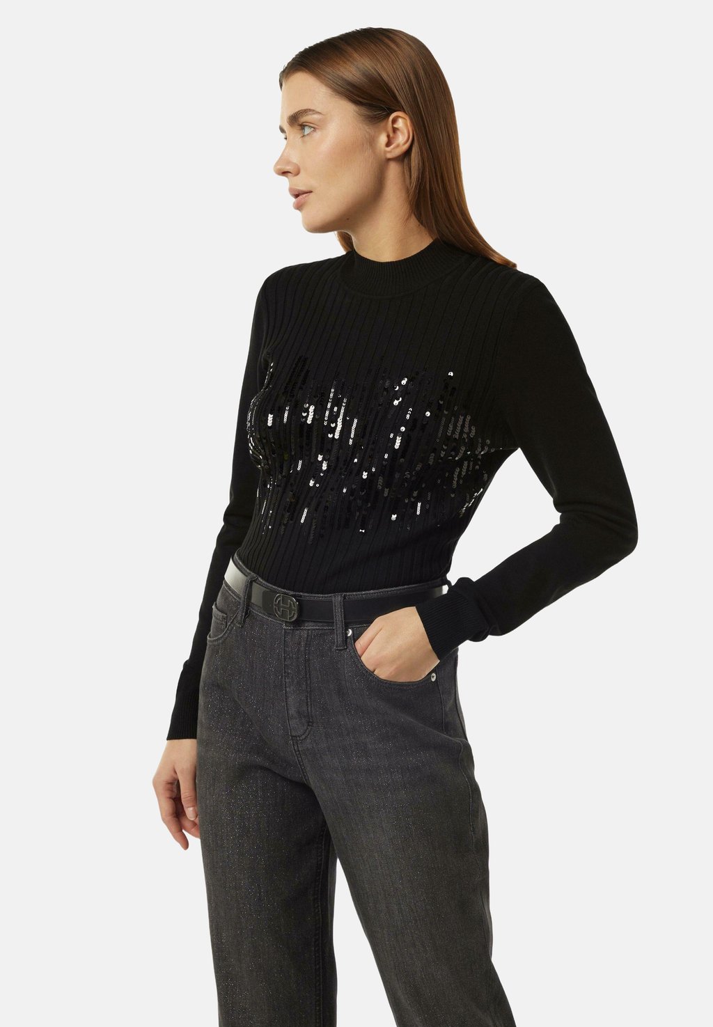 Джемпер SLIM-FIT MIT PAILLETTENBESATZ comma casual identity, черный
Джемпер SLIM-FIT MIT PAILLETTENBESATZ comma casual identity, черный