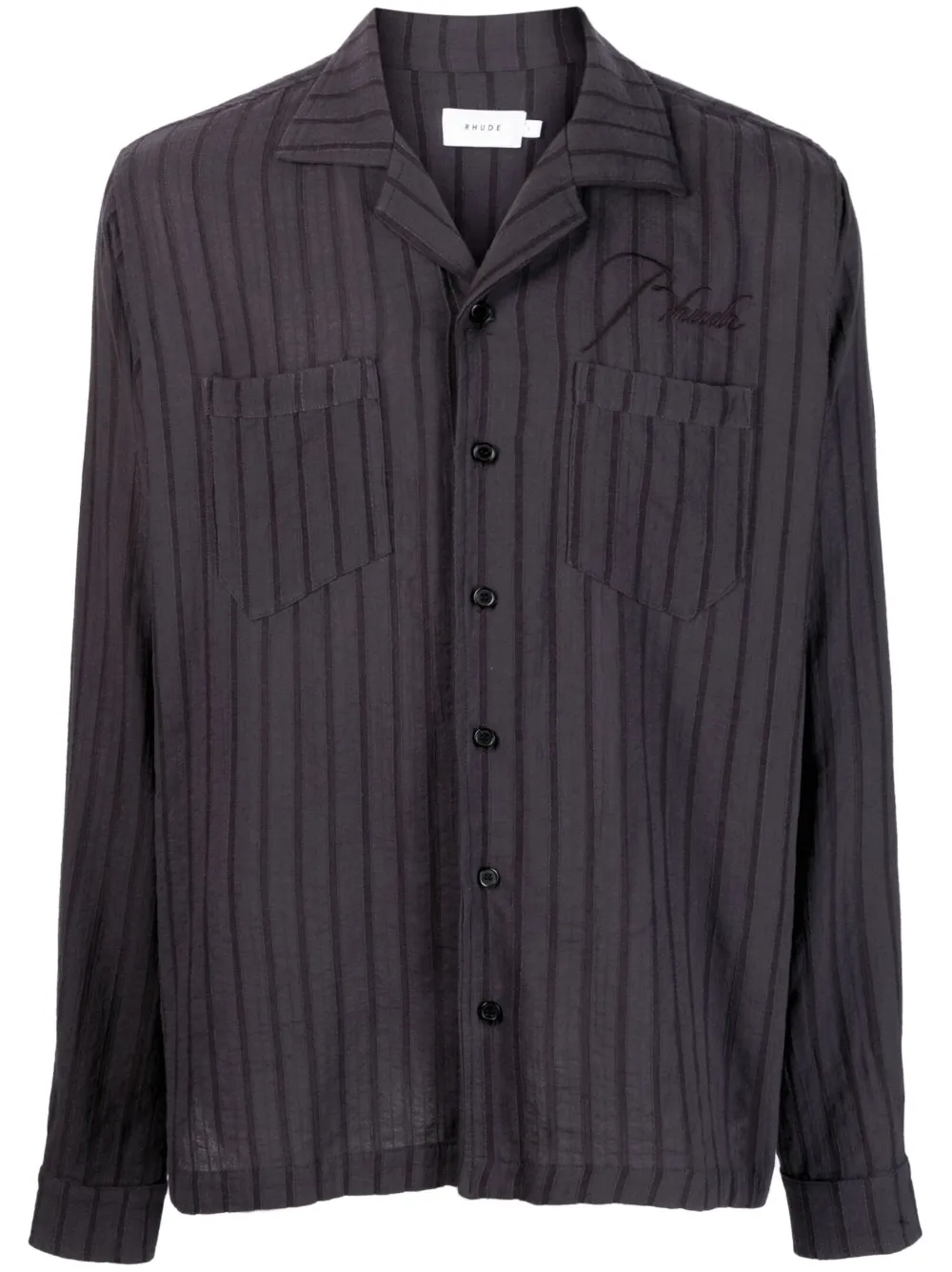 Рубашка в полоску RHUDE, серый
Рубашка в полоску RHUDE, серый