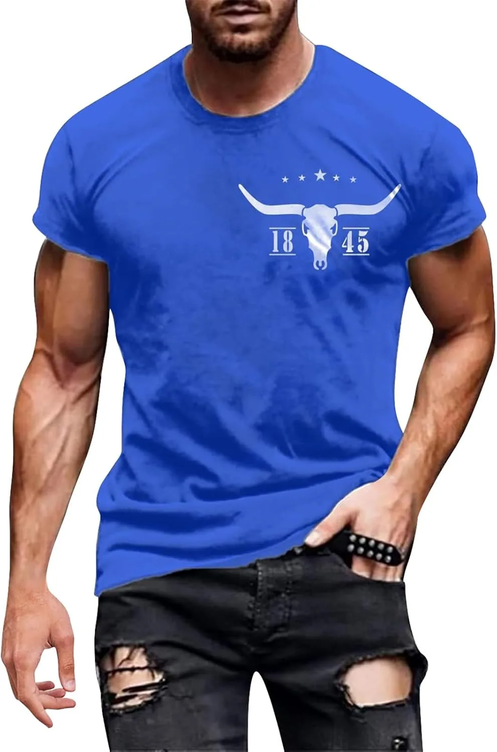Мужская футболка Muscle с принтом, Slim Fit, для тренировок
Мужская футболка Muscle с принтом, Slim Fit, для тренировок