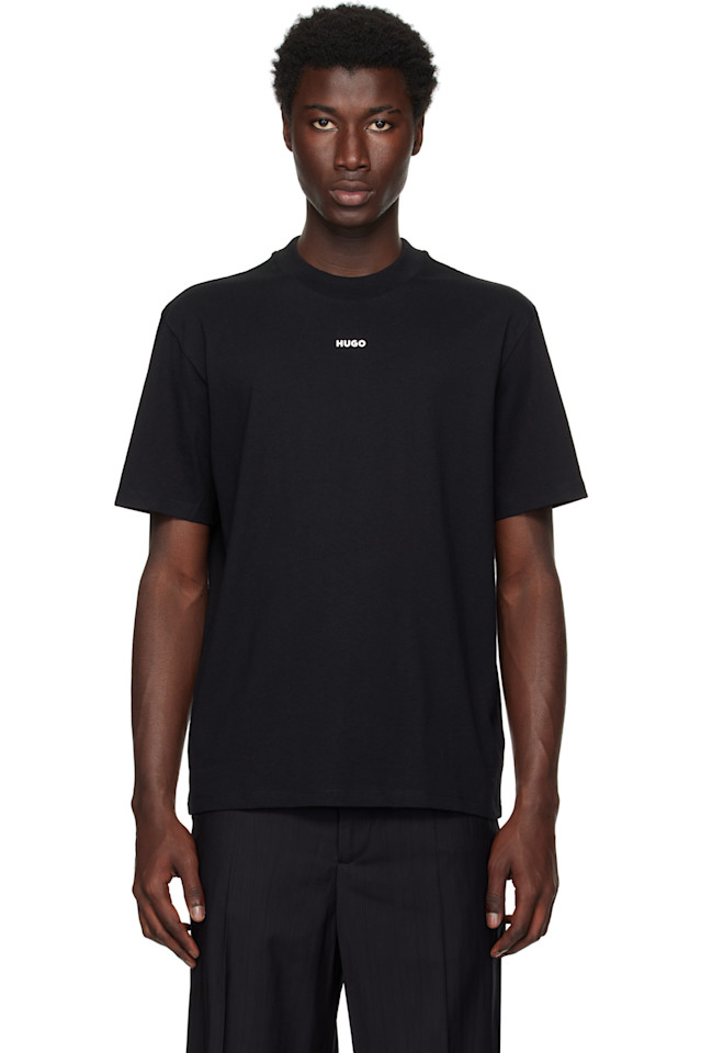 Футболка свободного кроя с хлопковым принтом логотипа Hugo, черный
Футболка свободного кроя с хлопковым принтом логотипа Hugo, черный