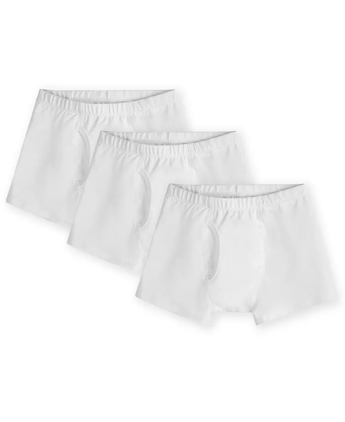 Нижнее белье для мальчиков из органического хлопка Fair Trade, 3 шт Mightly, белый 
Нижнее белье для мальчиков из органического хлопка Fair Trade, 3 шт Mightly, белый