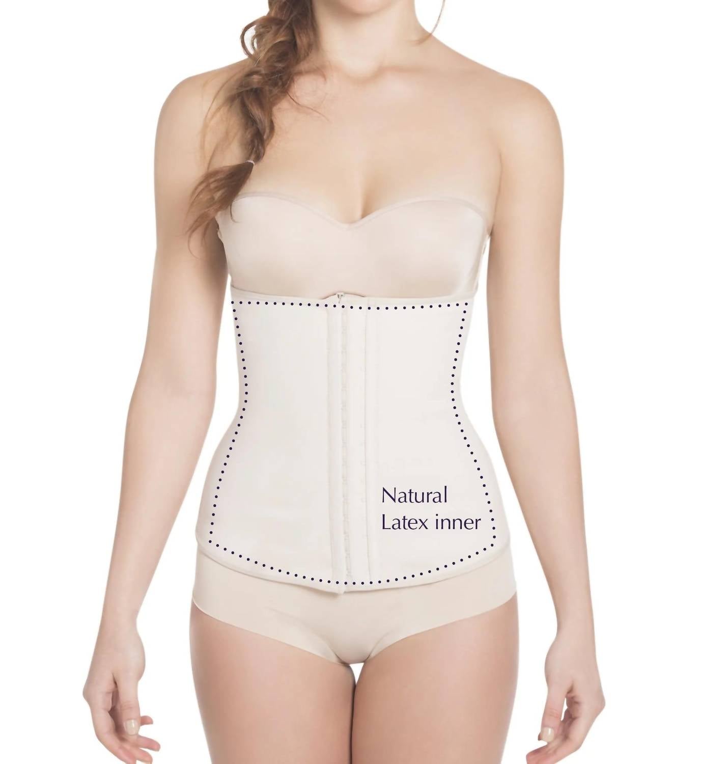 Корректирующий утягивающий корсет с латексом бежевого цвета Siluets
Корректирующий утягивающий корсет с латексом бежевого цвета Siluets