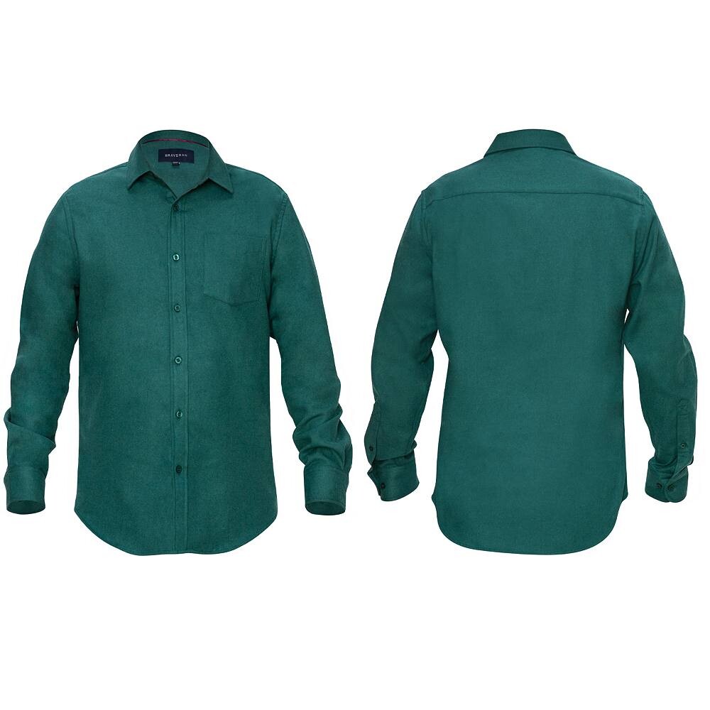 Braveman Мужская фланелевая рубашка классического кроя в клетку на пуговицах в клетку Buffalo, зеленый
Braveman Мужская фланелевая рубашка классического кроя в клетку на пуговицах в клетку Buffalo, зеленый
