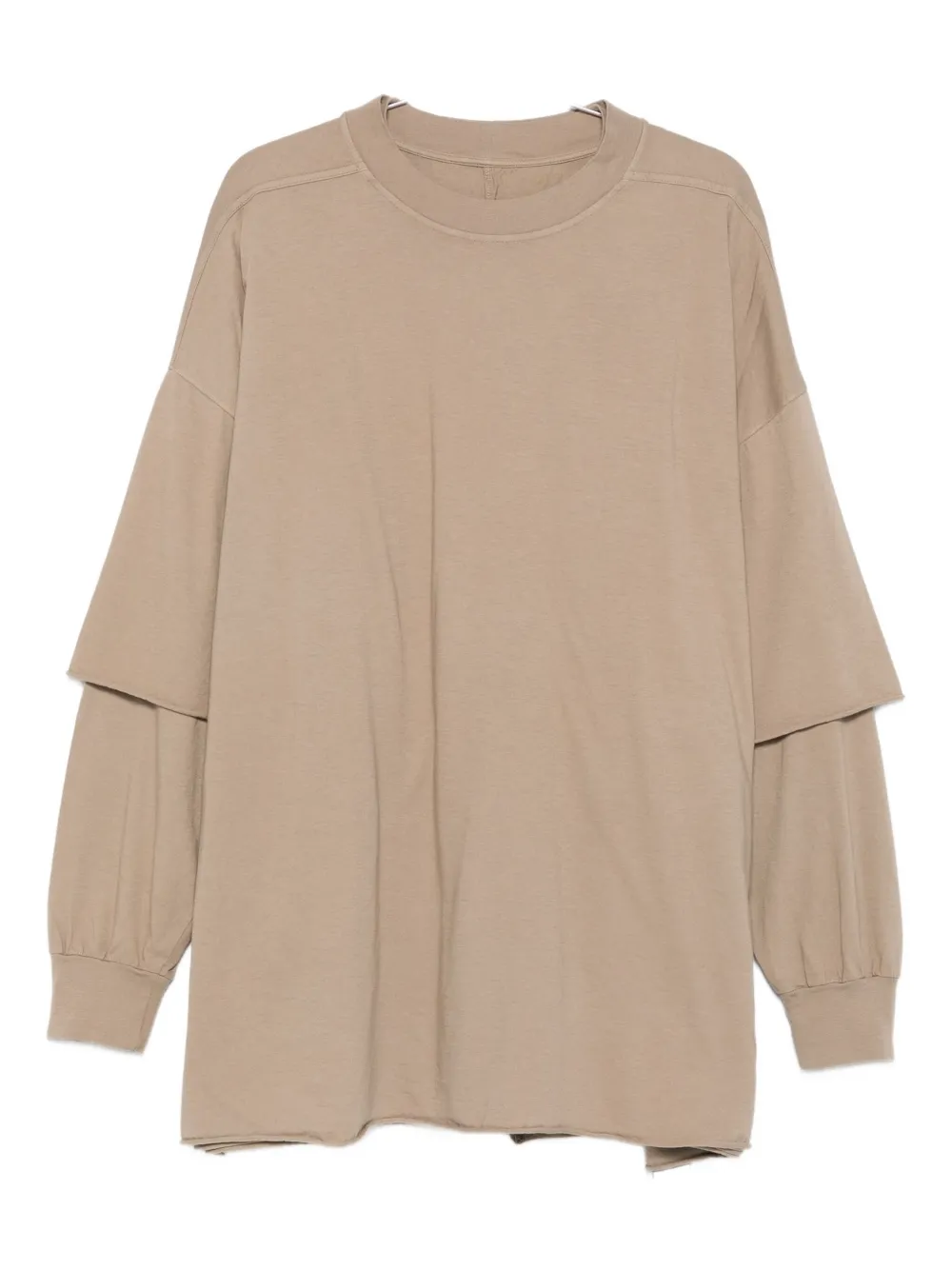 Двухслойная футболка Tommy Hustler Rick Owens DRKSHDW, нейтральный 
Двухслойная футболка Tommy Hustler Rick Owens DRKSHDW, нейтральный