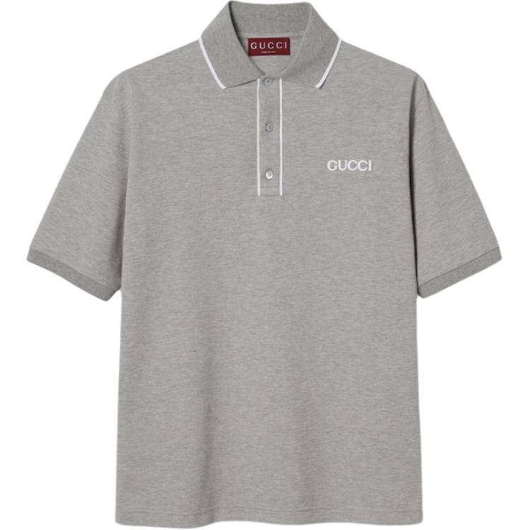 Хлопковая пике поло GUCCI, серый
Хлопковая пике поло GUCCI, серый