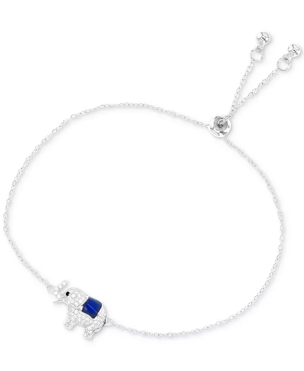 Браслет-Боло слона с рельефным хоботом из кубического циркония и эмали Macy'S, silver
Браслет-Боло слона с рельефным хоботом из кубического циркония и эмали Macy'S, silver