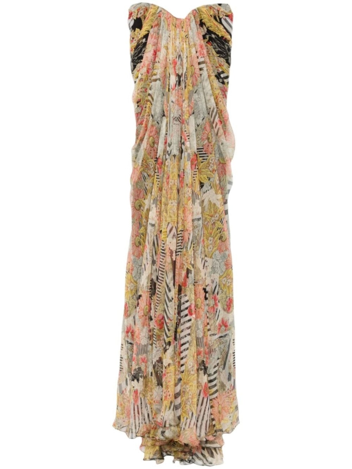 Alexander McQueen шелковое платье, нейтральный цвет 
Alexander McQueen шелковое платье, нейтральный цвет