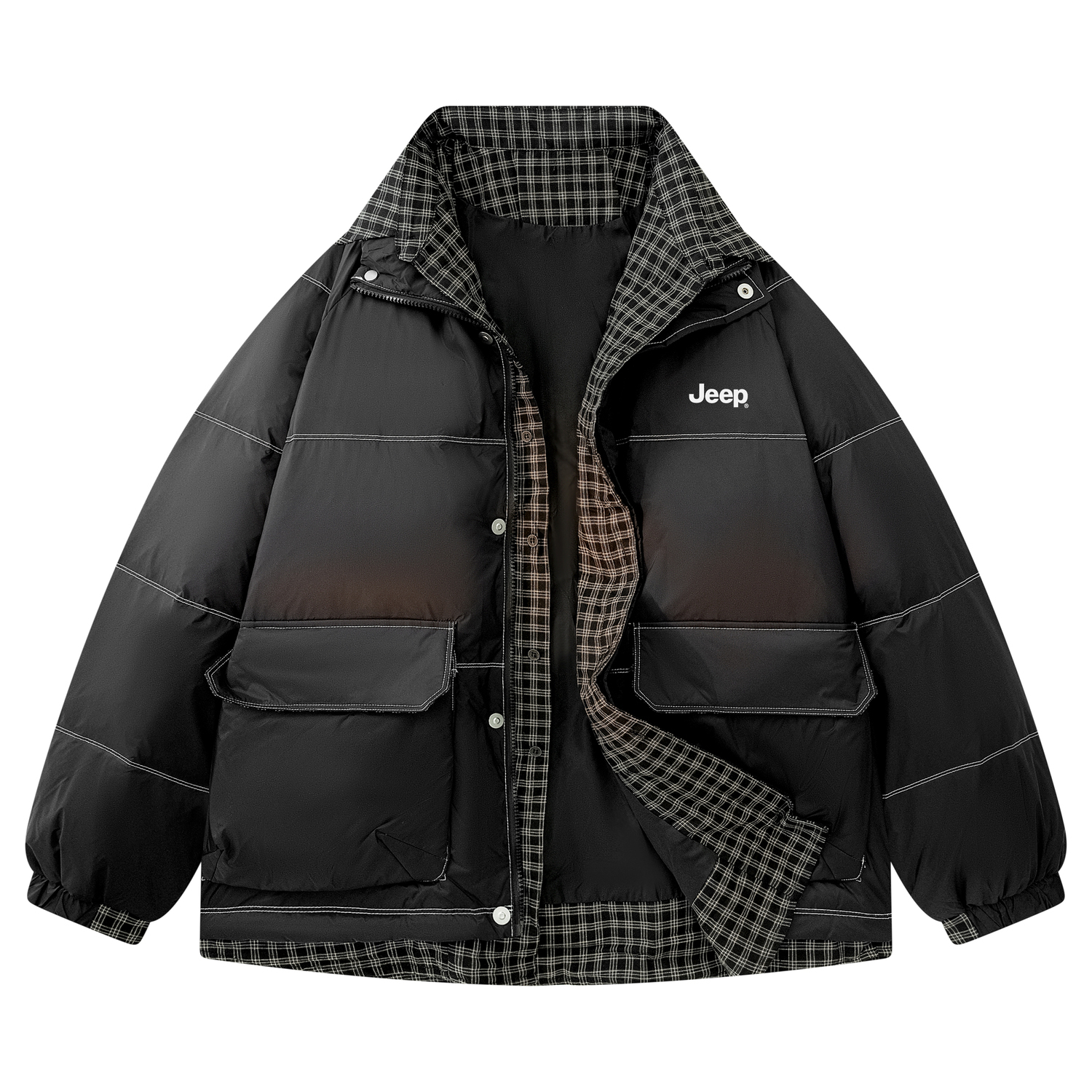 Jeep Унисекс пуховик, Matte Black
Jeep Унисекс пуховик, Matte Black