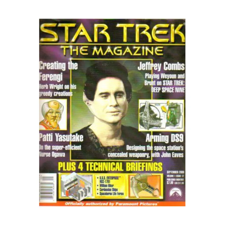 Журнал Vol. 1, #17 "Arming DS9, Creating the Ferengi, U.S.S. Enterprise NCC-1701 Technical Briefing", Star Trek - The Magazine
Журнал Vol. 1, #17 "Arming DS9, Creating the Ferengi, U.S.S. Enterprise NCC-1701 Technical Briefing", Star Trek - The Magazine