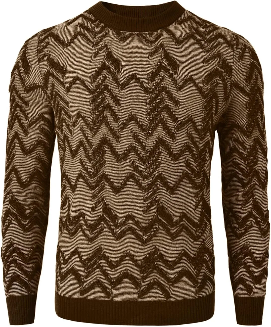 Мужской вязаный свитер с узором аргайл ZHILI
Мужской вязаный свитер с узором аргайл ZHILI