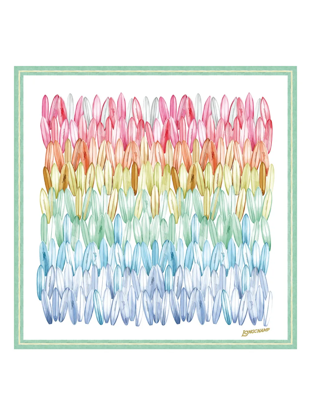 Шелковый платок Camaieu de Surf Longchamp, белый
Шелковый платок Camaieu de Surf Longchamp, белый