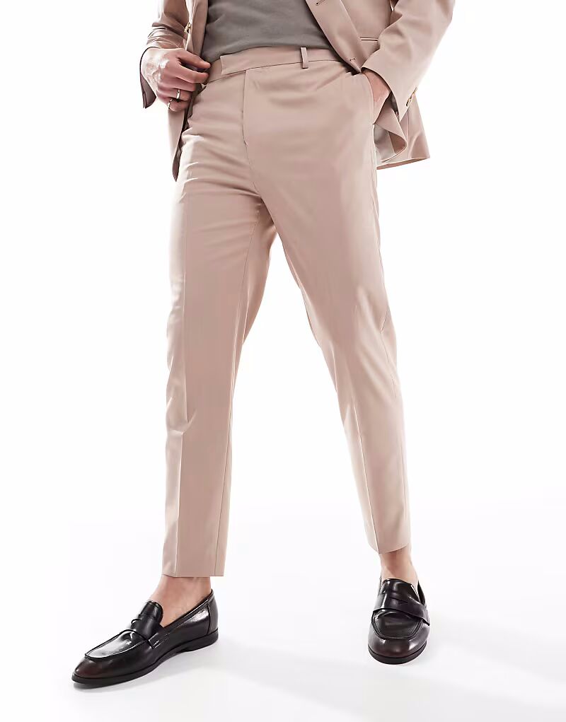 Зауженные брюки пыльно-розового цвета Asos Design
Зауженные брюки пыльно-розового цвета Asos Design