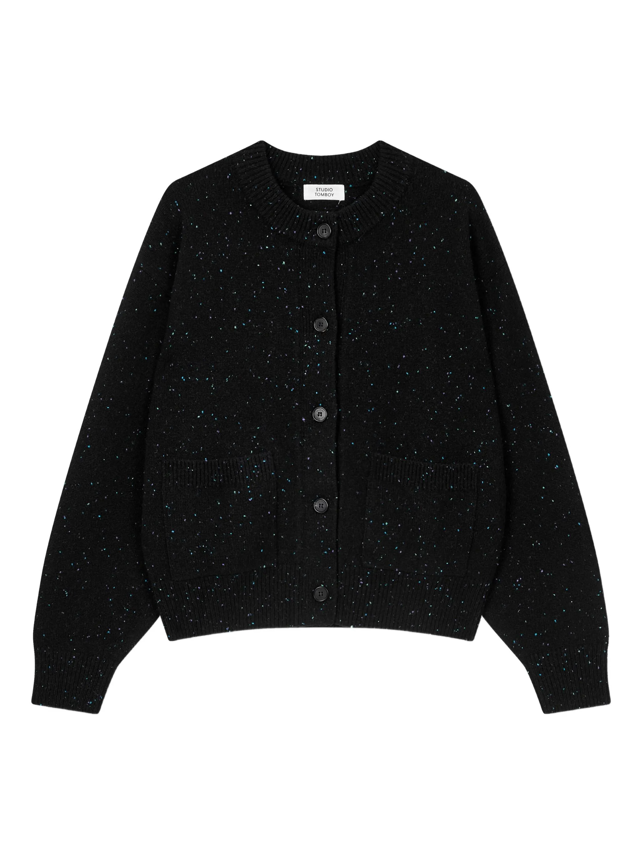 Кардиган с узором в мелкую точку Tomboy, черный
Кардиган с узором в мелкую точку Tomboy, черный