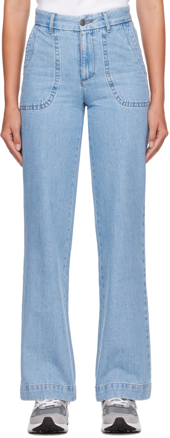 Синие приморские джинсы светлые A.P.C.
Синие приморские джинсы светлые A.P.C.