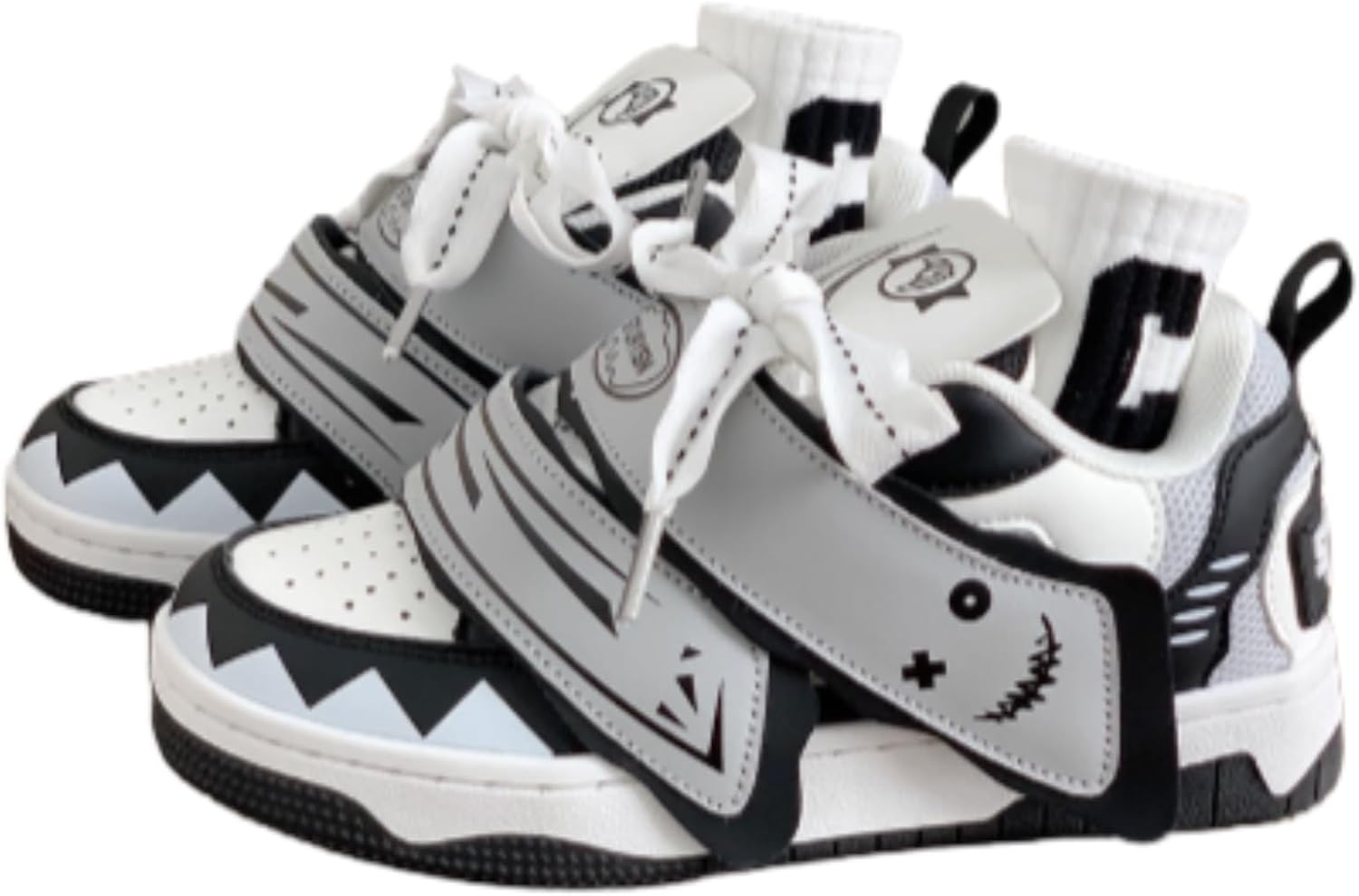 Массивные кроссовки на платформе Шнуровка с крючком и петлями Радужные вибрации для женщин Мужчин Милые круглые носки, дышащие повседневные спортивные туфли Zqw, белый/черный
Массивные кроссовки на платформе Шнуровка с крючком и петлями Радужные вибрации для женщин Мужчин Милые круглые носки, дышащие повседневные спортивные туфли Zqw, белый/черный