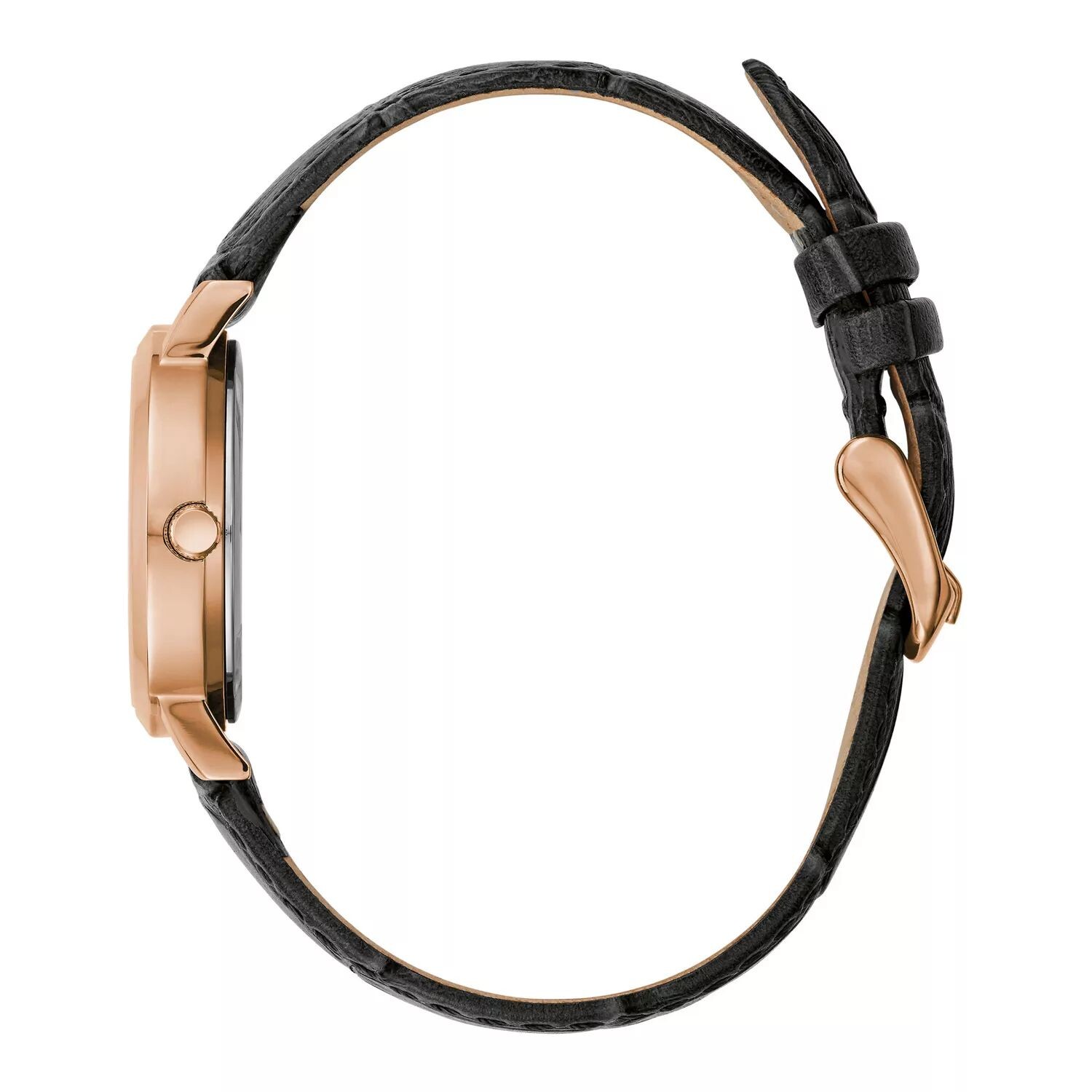 Женские часы розового цвета из нержавеющей стали с черным кожаным ремешком - 44L259 Caravelle by Bulova
Женские часы розового цвета из нержавеющей стали с черным кожаным ремешком - 44L259 Caravelle by Bulova