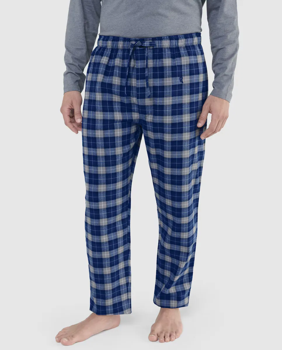 Мужские длинные синие фланелевые пижамные брюки El Búho Nocturno, серый
Мужские длинные синие фланелевые пижамные брюки El Búho Nocturno, серый