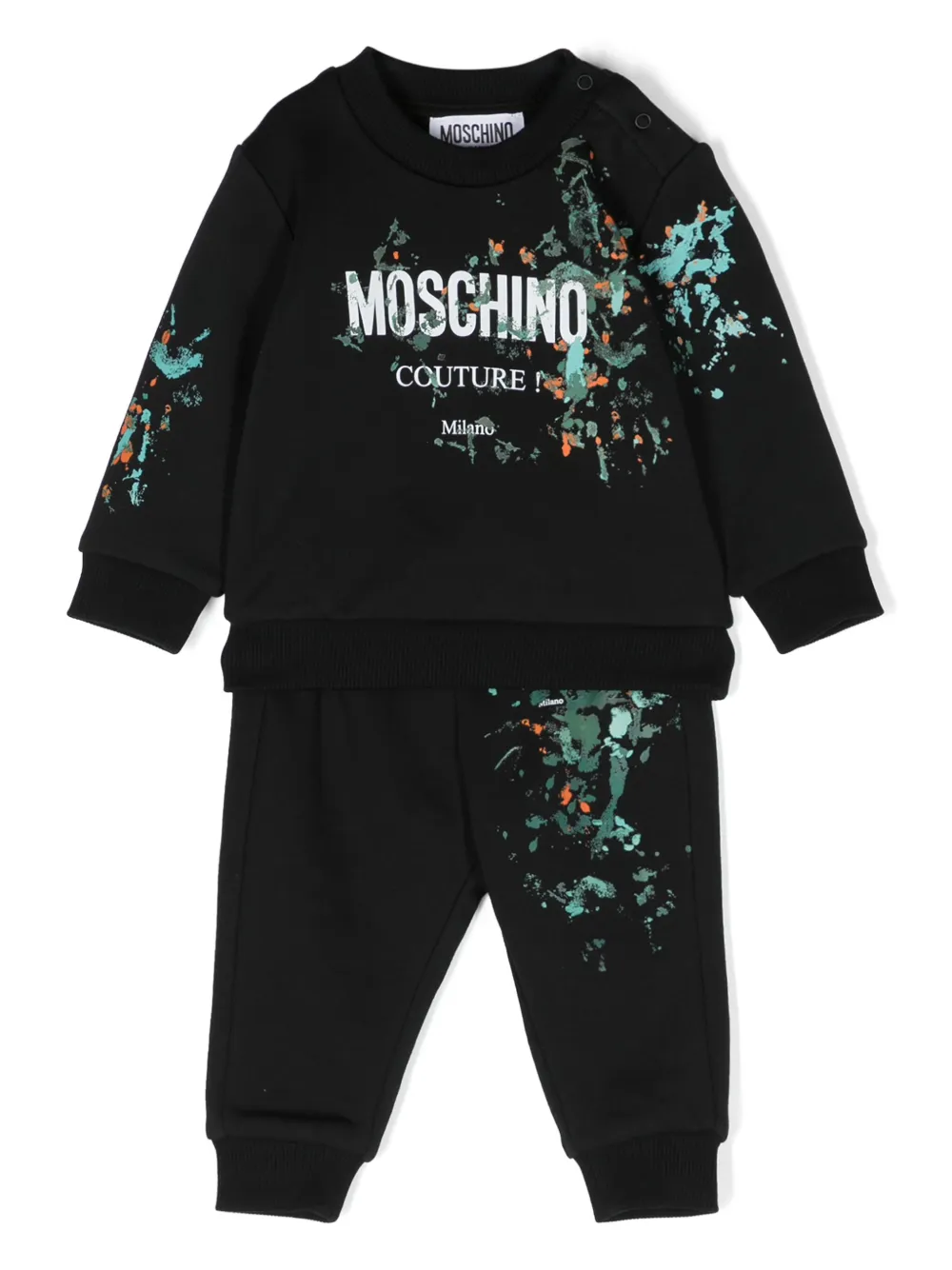 Спортивный костюм с логотипом Moschino Kids, черный
Спортивный костюм с логотипом Moschino Kids, черный