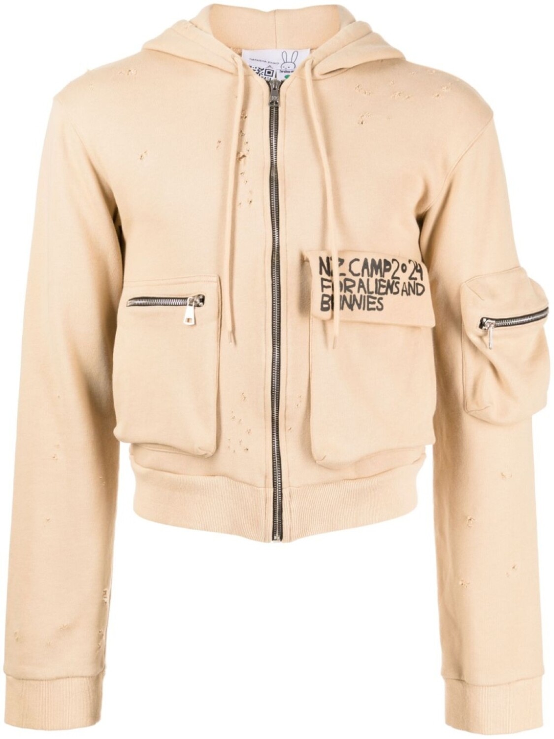 Natasha Zinko худи с карманом карго и надписью, коричневый
Natasha Zinko худи с карманом карго и надписью, коричневый