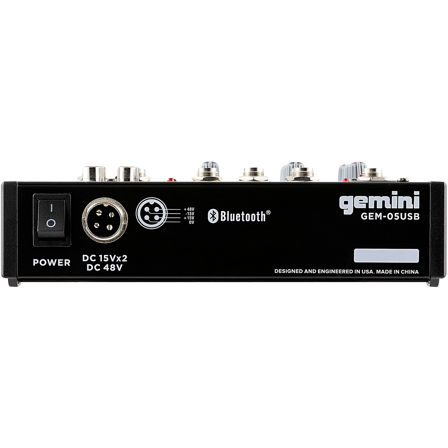 Gemini GEM-05USB 5-канальный USB-микшер с Bluetooth
Gemini GEM-05USB 5-канальный USB-микшер с Bluetooth