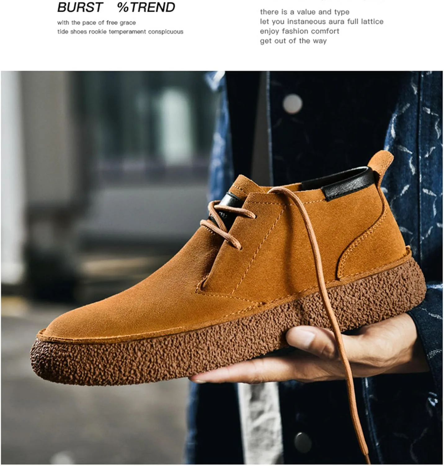 Мужские ботинки Myallfeet с матовой кожаной замшей, средние кроссовки типа бордшуз, ретро стиль, повседневный дизайн, прогулочные ботинки до щиколотки, классические нескользящие на шнуровке, замшевые оксфордские кроссовки, бежевый
Мужские ботинки Myallfeet с матовой кожаной замшей, средние кроссовки типа бордшуз, ретро стиль, повседневный дизайн, прогулочные ботинки до щиколотки, классические нескользящие на шнуровке, замшевые оксфордские кроссовки, бежевый