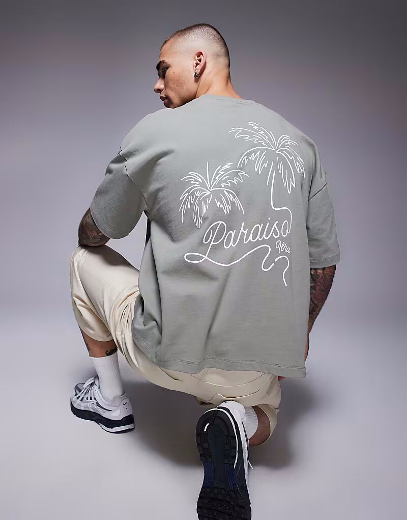 Футболка свободного кроя ASOS DESIGN серо-зеленого цвета с графическим принтом пальмы, Зеленый, Футболка свободного кроя ASOS DESIGN серо-зеленого цвета с графическим принтом пальмы
Футболка свободного кроя ASOS DESIGN серо-зеленого цвета с графическим принтом пальмы, Зеленый, Футболка свободного кроя ASOS DESIGN серо-зеленого цвета с графическим принтом пальмы