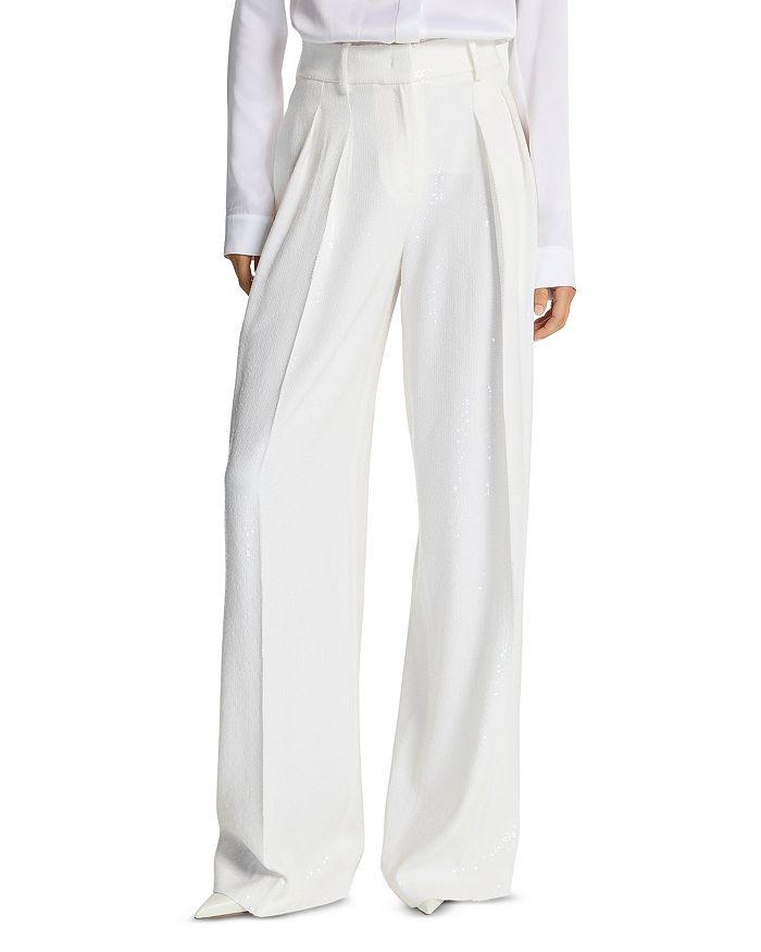 Брюки-слаучи с пайетками Michael Kors Collection, белый
Брюки-слаучи с пайетками Michael Kors Collection, белый