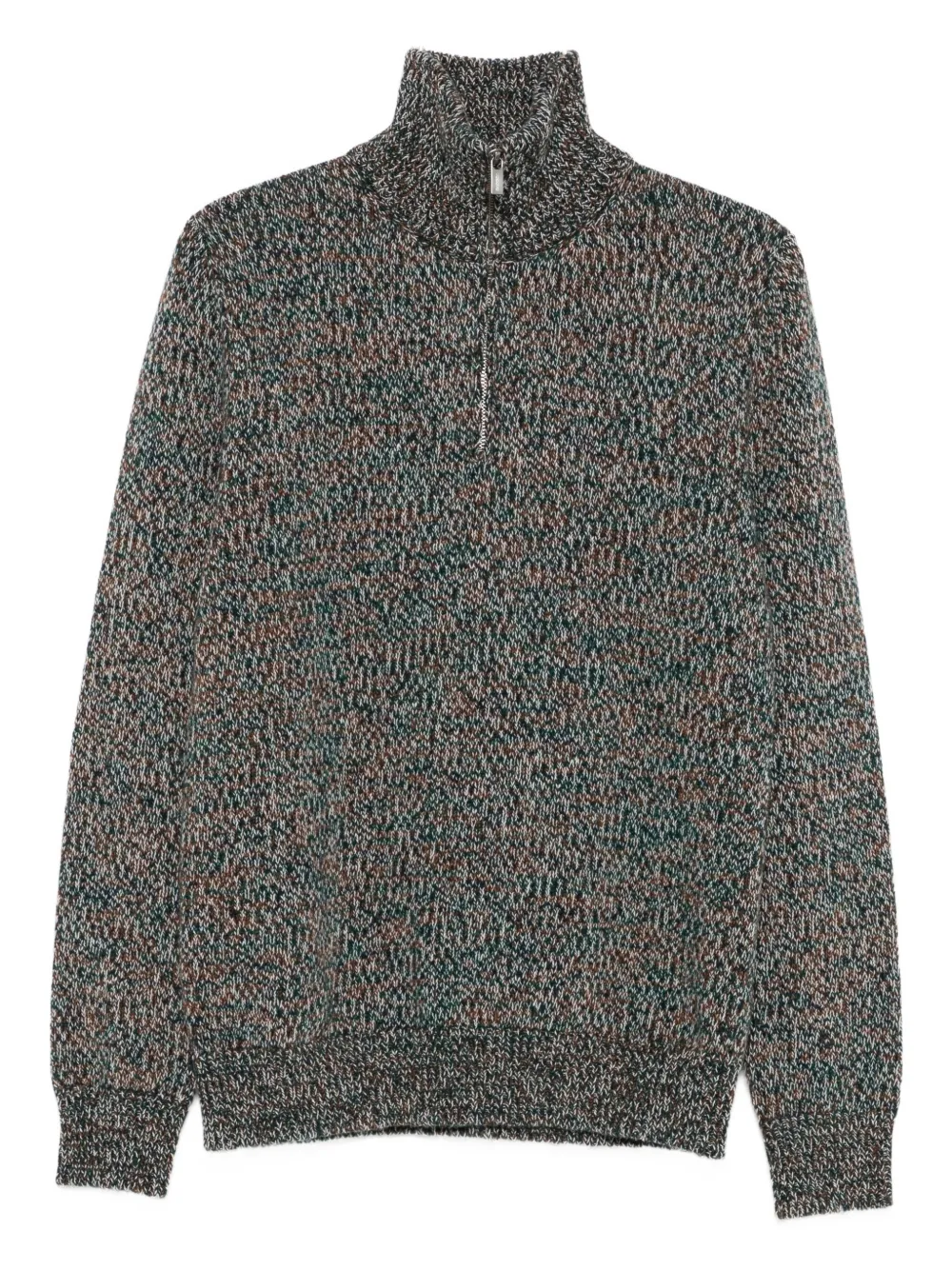 Свитер на молнии с высоким воротником Barena, зеленый
Свитер на молнии с высоким воротником Barena, зеленый