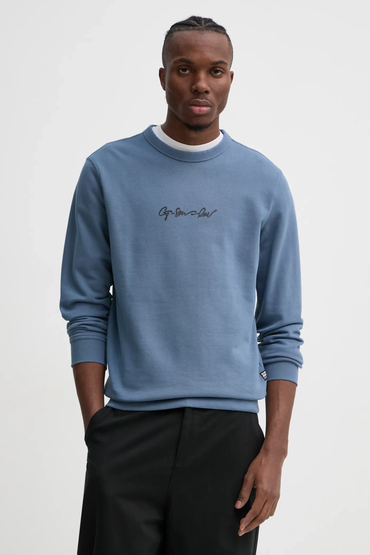 Хлопковая толстовка G-Star Raw, синий
Хлопковая толстовка G-Star Raw, синий