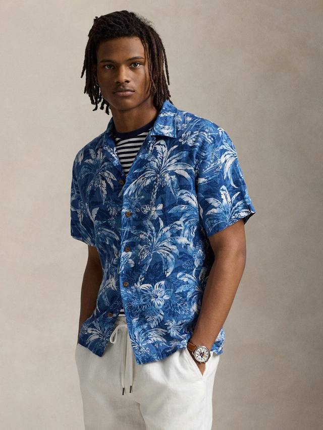 Повседневная рубашка Polo Linen Regular Fit с абстрактным принтом и отложным воротником Ralph Lauren, 6710 Idigopalm Shdw
Повседневная рубашка Polo Linen Regular Fit с абстрактным принтом и отложным воротником Ralph Lauren, 6710 Idigopalm Shdw