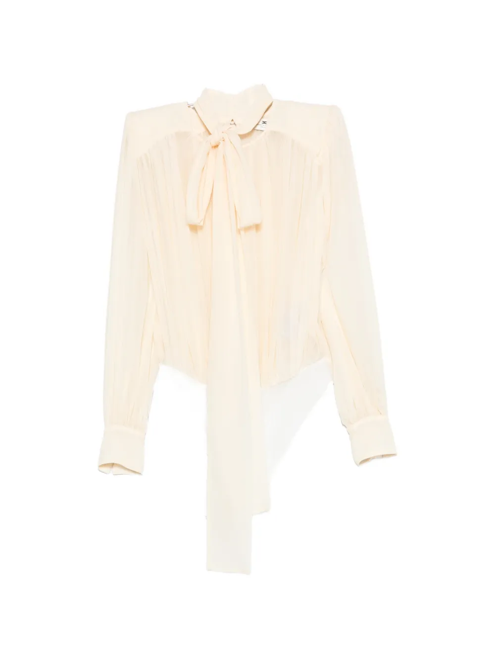 Плиссированный топ с завязками Elisabetta Franchi, бежевый
Плиссированный топ с завязками Elisabetta Franchi, бежевый