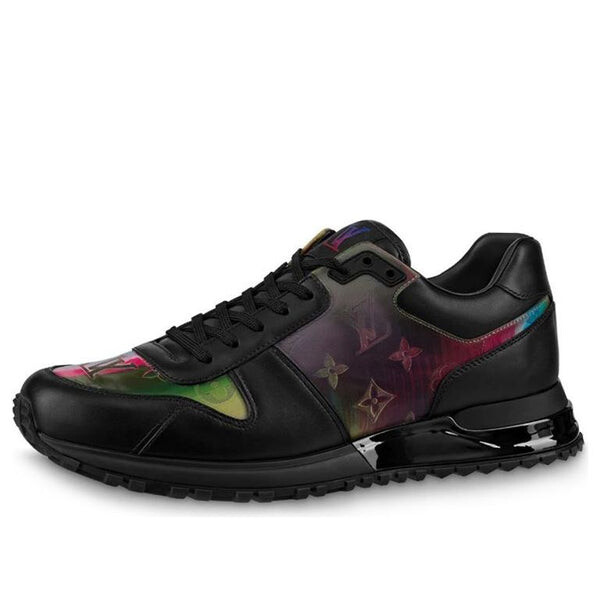 Кроссовки run away sneakers 'black with colorful monogram' Louis Vuitton, черный 
Кроссовки run away sneakers 'black with colorful monogram' Louis Vuitton, черный