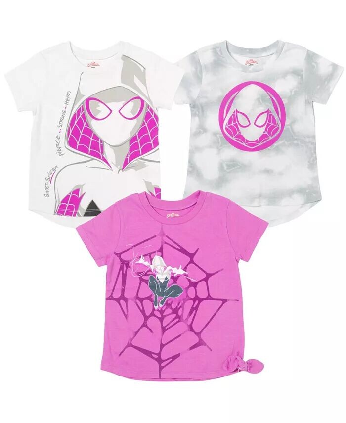 Комплект из 3 футболок для девочек Spider-Verse Spider-Gwen Ghost Spider Marvel, мультиколор
Комплект из 3 футболок для девочек Spider-Verse Spider-Gwen Ghost Spider Marvel, мультиколор