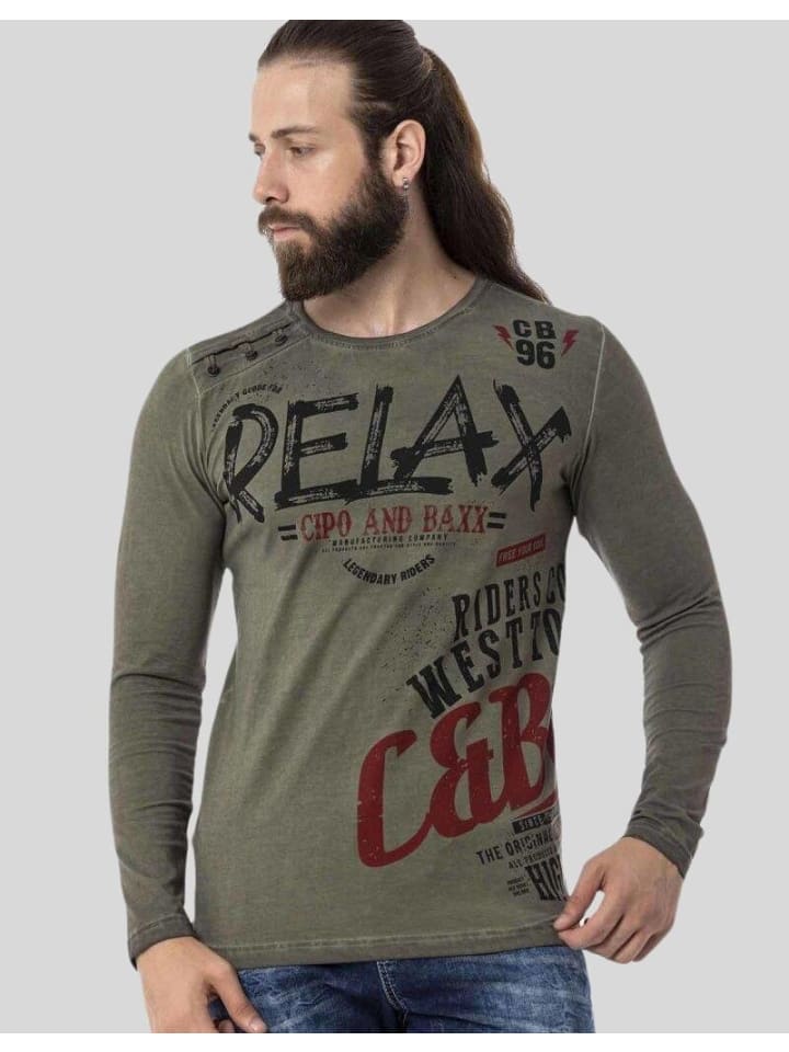 Функциональный лонгслив Cipo & Baxx, хаки
Функциональный лонгслив Cipo & Baxx, хаки