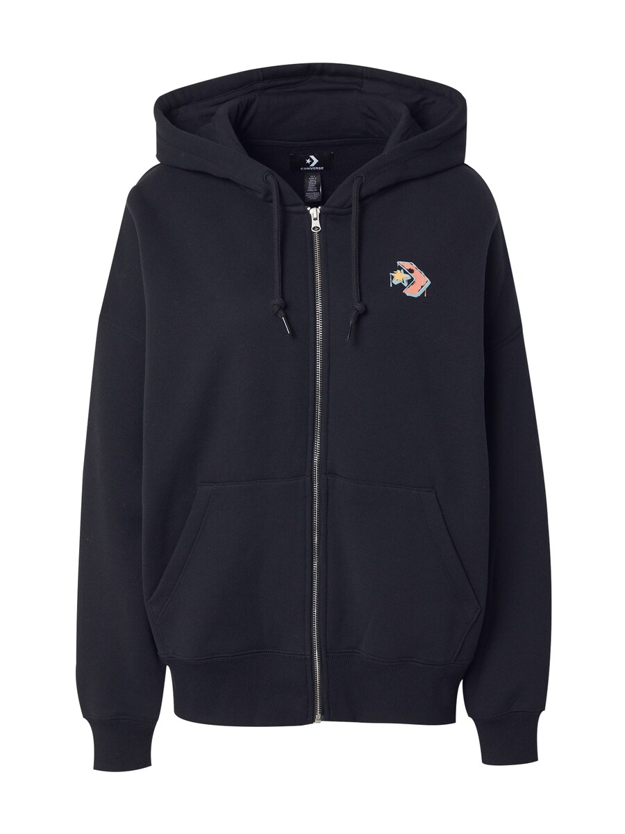 Толстовка с капюшоном на молнии CONVERSE, черный
Толстовка с капюшоном на молнии CONVERSE, черный