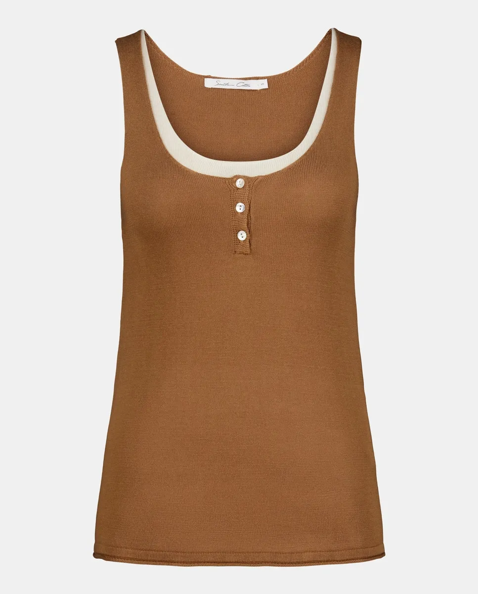 Женская майка Southern Cotton, бежевый
Женская майка Southern Cotton, бежевый