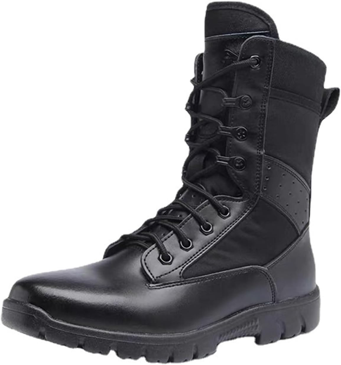 Мужские тактические военные ботинки Psieicwm с шнуровкой, средней высоты, стиль боевых ботинок, с дышащими тканевыми вставками, верх из премиальной кожи, круглый носок, удобные для активного отдыха, походов, тренировок и повседневной носки, черн...
Мужские тактические военные ботинки Psieicwm с шнуровкой, средней высоты, стиль боевых ботинок, с дышащими тканевыми вставками, верх из премиальной кожи, круглый носок, удобные для активного отдыха, походов, тренировок и повседневной носки, черн...