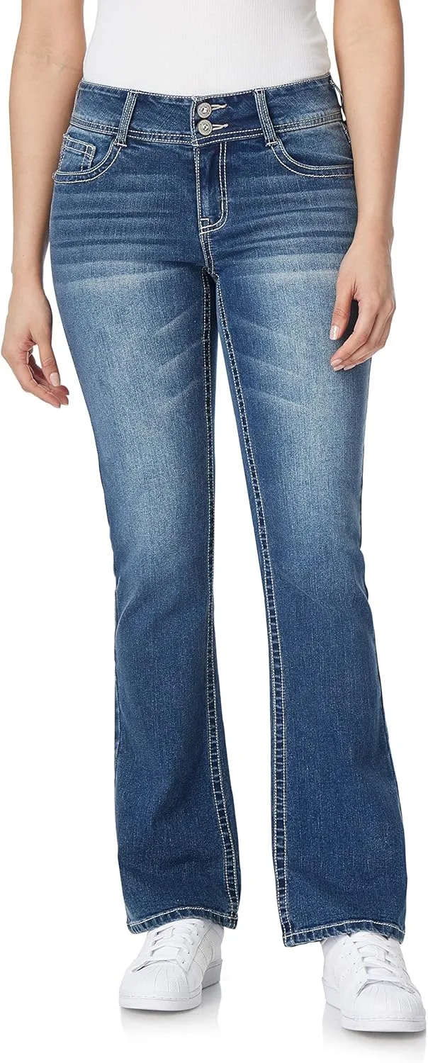 Джинсы WallFlower Bootcut для женщин, Luscious Curvy Fit, с карманом Bling, Mid-Rise, Insta Stretch
Джинсы WallFlower Bootcut для женщин, Luscious Curvy Fit, с карманом Bling, Mid-Rise, Insta Stretch