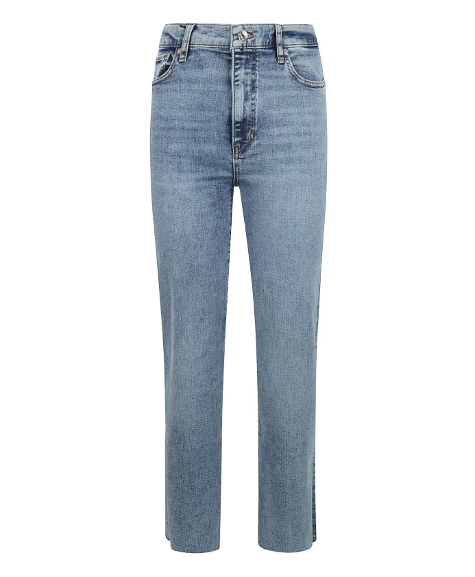 Облегающие прямые джинсы с необработанным краем Frame, синий
Облегающие прямые джинсы с необработанным краем Frame, синий