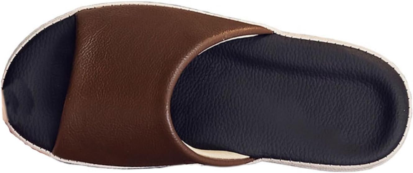 Кожаные тапочки Azttoztto для мужчин и женщин, с утолщенной подошвой против скольжения, унисекс, удобные летние сандалии для взрослых (в нескольких цветах), светло-коричневый
Кожаные тапочки Azttoztto для мужчин и женщин, с утолщенной подошвой против скольжения, унисекс, удобные летние сандалии для взрослых (в нескольких цветах), светло-коричневый