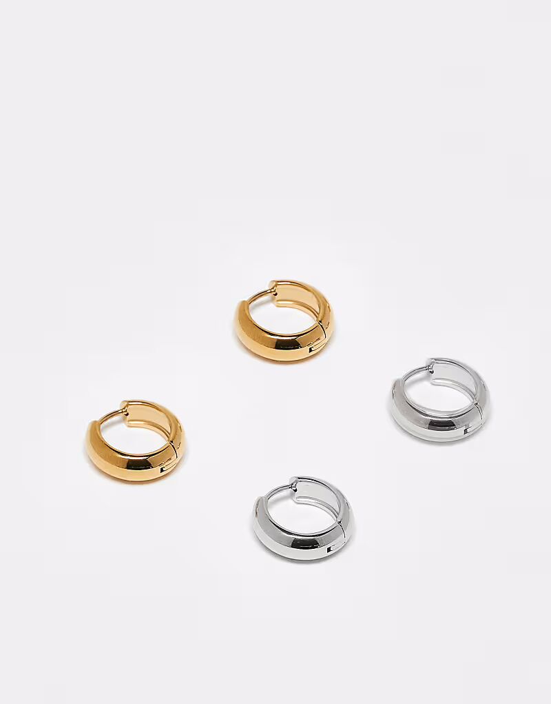 Набор из 2 серег-колец из нержавеющей стали разных цветов Accessorize
Набор из 2 серег-колец из нержавеющей стали разных цветов Accessorize